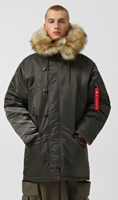 Мужская зимняя куртка аляска Discovery Parka, серая