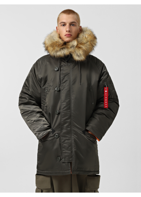 Мужская Мужская зимняя куртка аляска Discovery Parka, серая