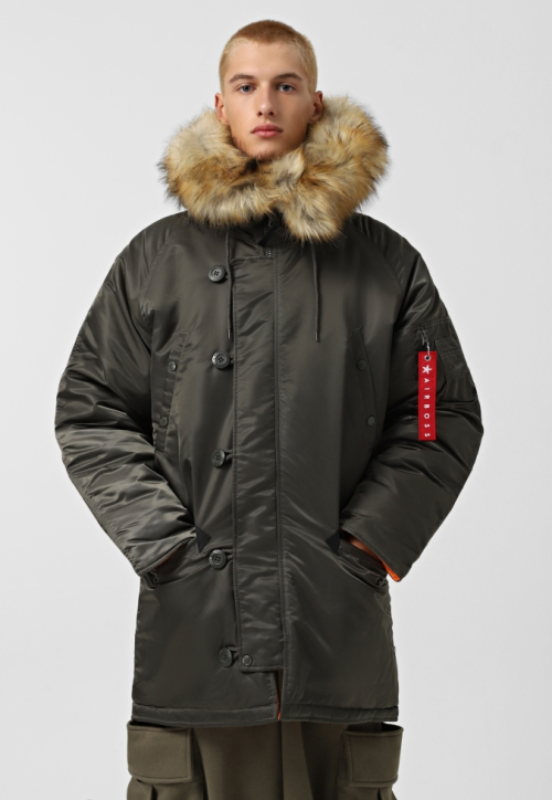 Чоловіча зимова куртка аляска Discovery Parka, сіра