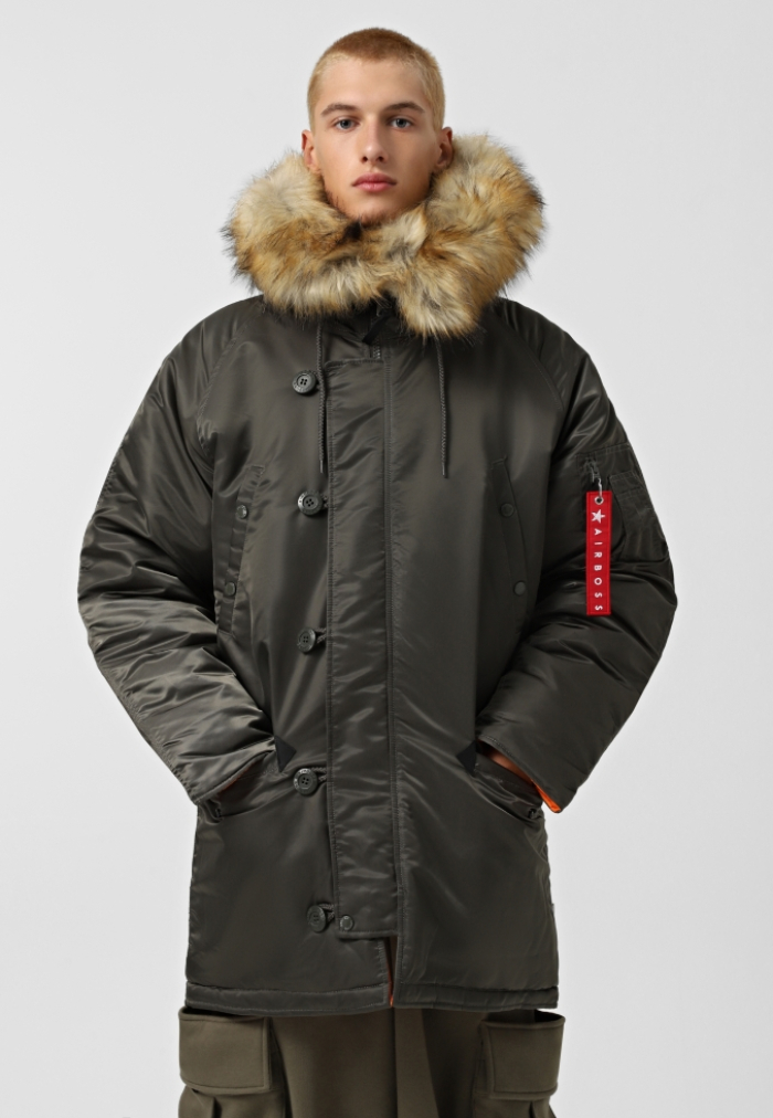 Чоловіча зимова куртка аляска Discovery Parka, сіра