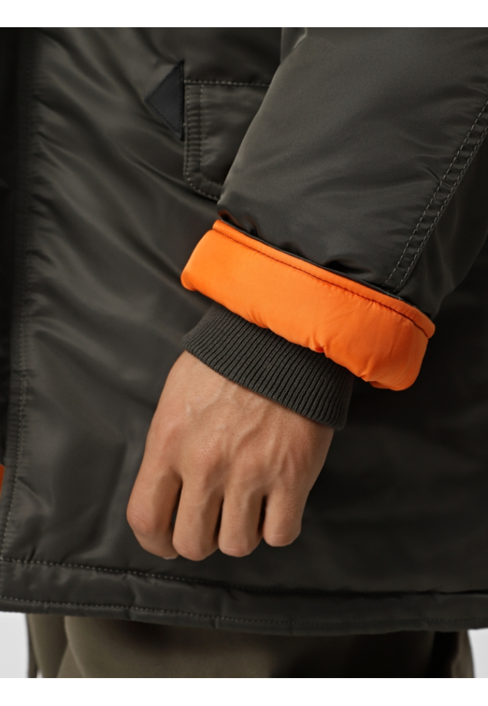 Чоловіча зимова куртка аляска Discovery Parka, сіра
