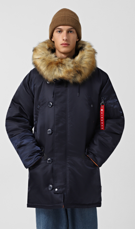 Мужская зимняя куртка аляска Discovery Parka, синяя