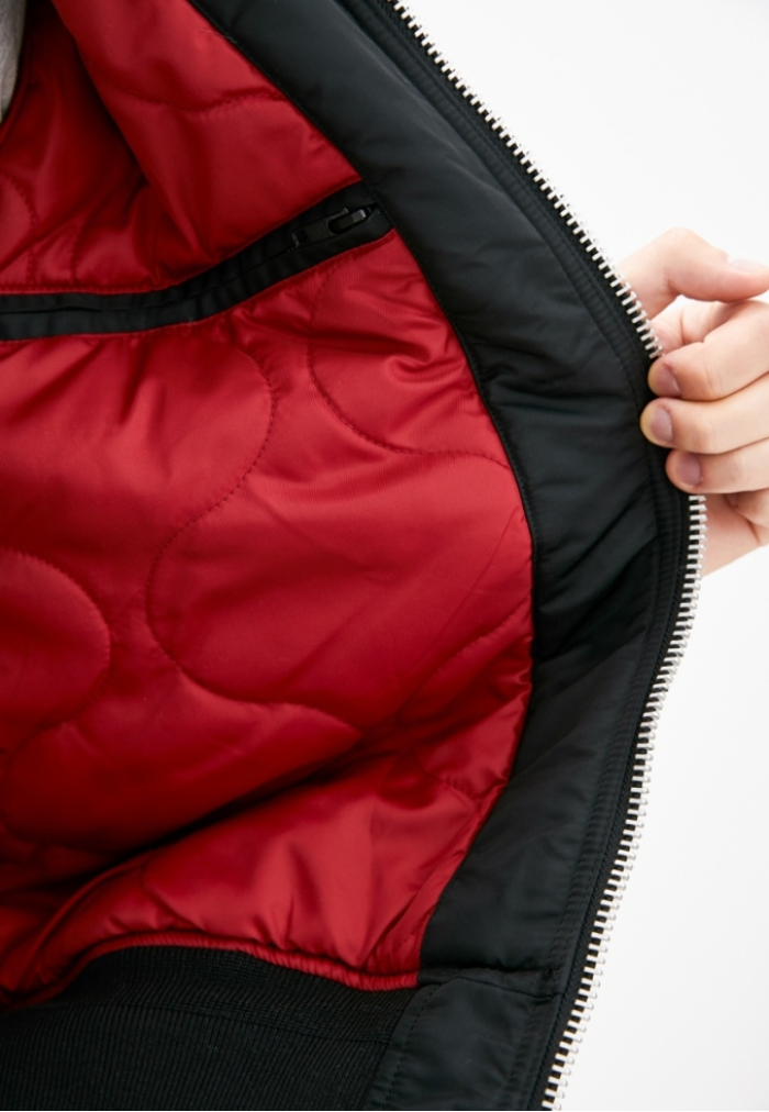 Куртка-бомбер CWU Pilot Hooded Jacket чорна
